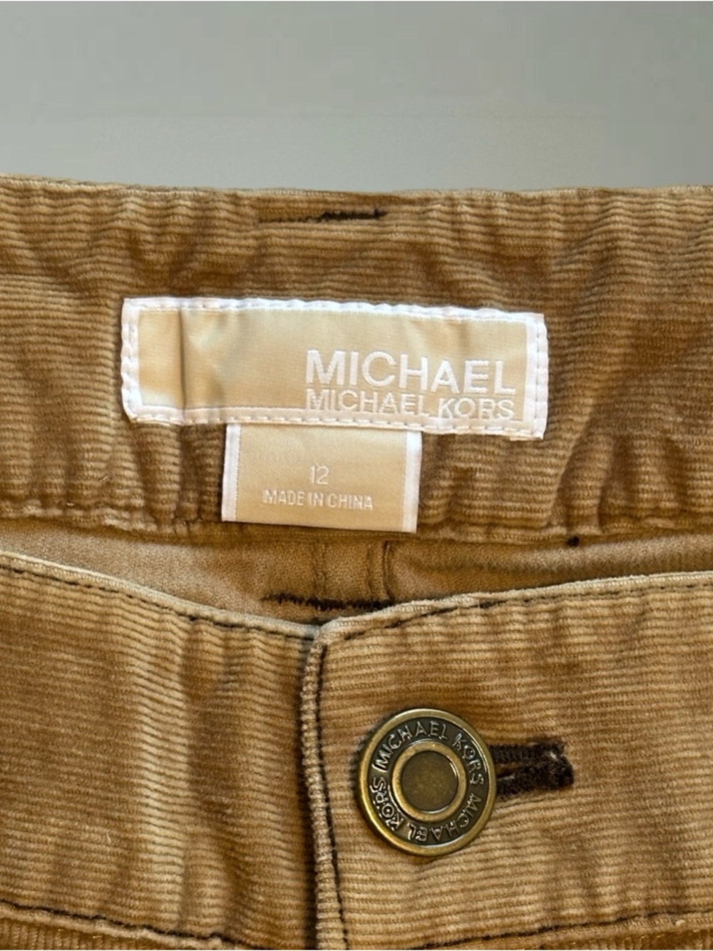 MICHAEL Michael Kors Tan Corduroy Pants
